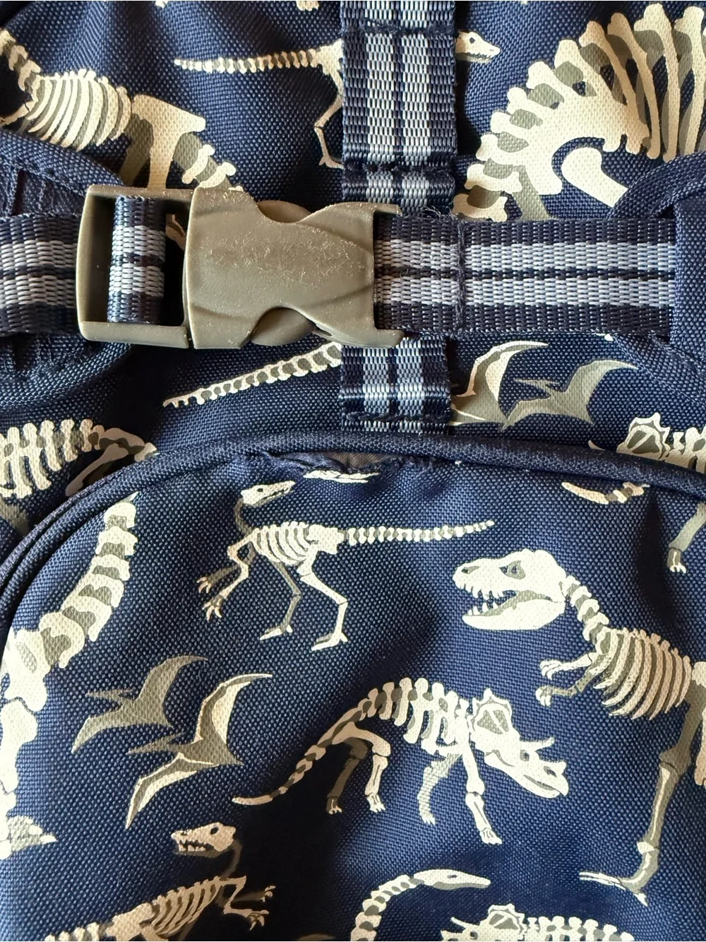 Pottery Barn Kids Navy Dinosaur Skeleton Backpack Mackenzie Glow in the Dark
